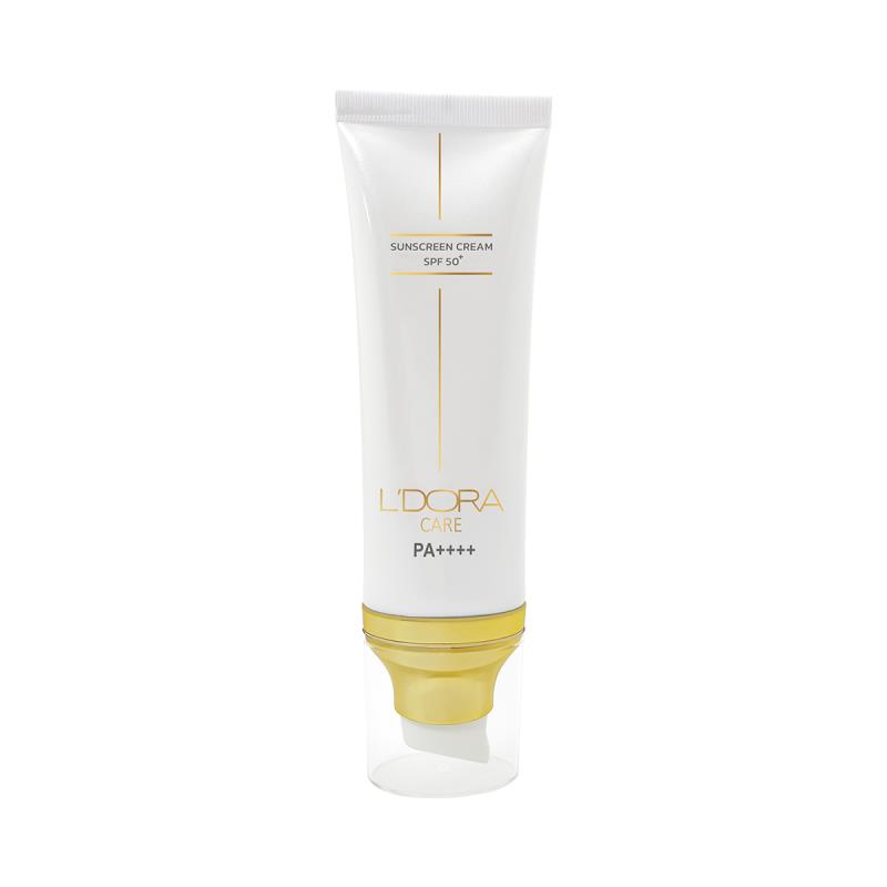 کرم ضدآفتاب  لدورا +SPF50 بی رنگ مناسب انواع پوست  کر ۸۰ میلی لیتر