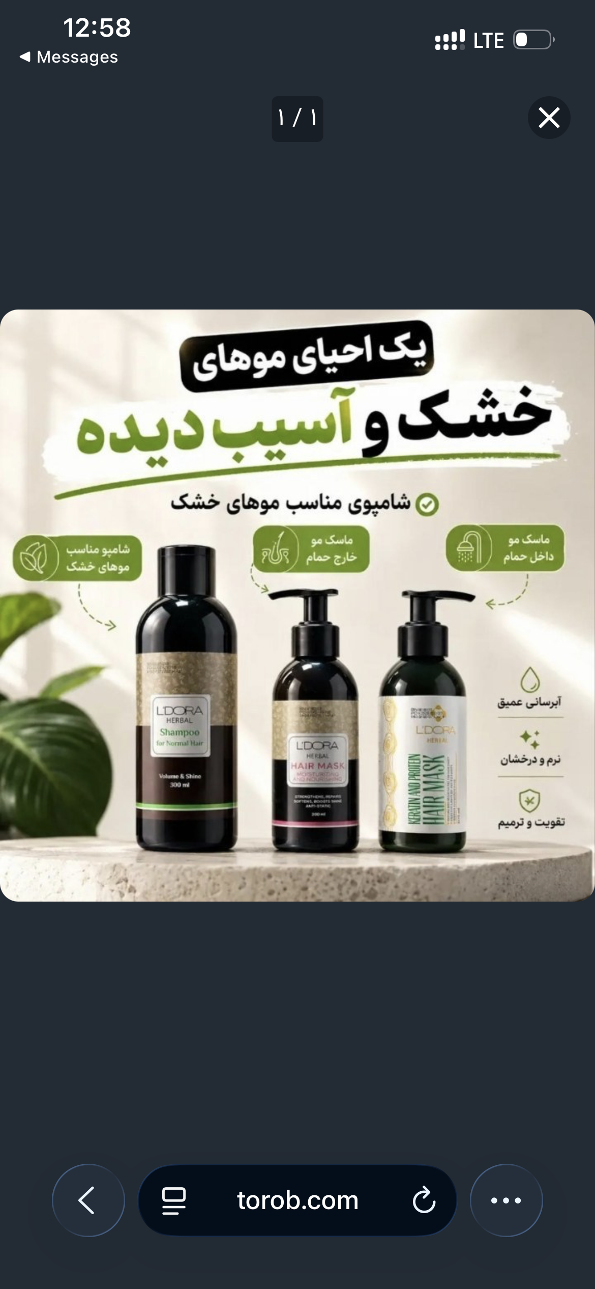 پک احیای موهای خشک و آسیب