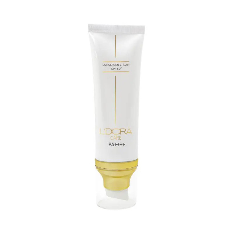 کرم ضدآفتاب +SPF50 بی رنگ مناسب انواع پوست ۸۰ میلی لیتر